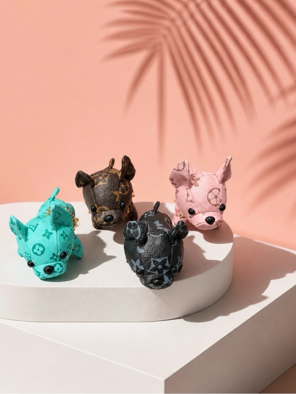 Luxury French Bulldog Dog Toy Keychain - 4 colorsyou will in this bundle NWT - Picture 2 of 6